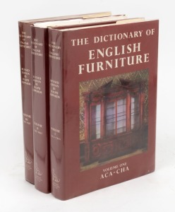 "The Dictionary Of English Furniture" volumes I, II&nbsp; & III, limited edition&nbsp;740 of 1000,&nbsp; [Baron publishing : Woodbridge, Suffolk] by Ralph Edwards and published by The Antique Collectors Club 1983, in fine condition all with original dust jackets.
