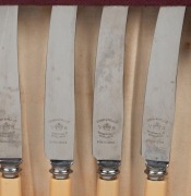 Viner & Hall silver plated cutlery in walnut canteen, early 20th century, (qty), 46cm wide - 2