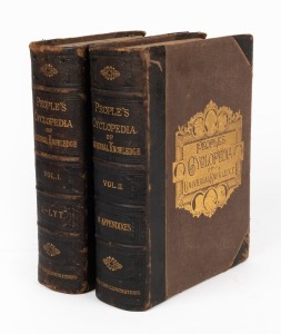"The People's Cyclopedia of Universal Knowledge" by W. H. De Puy, A.M., D.D., [Sydney], 2 Vols., hardback with embossed gilt lettering
