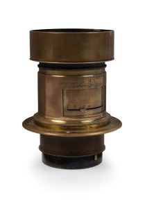 DALLMEYER: 1B f4 portrait Petzval lens [#68287], c. 1870s, focal length approx. 85mm.