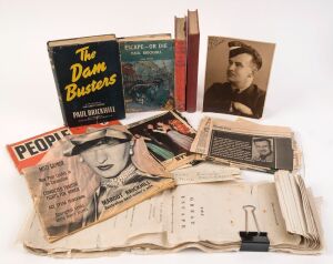 PAUL BRICKHILL ARCHIVE (THE GREAT ESCAPE). uncut galley proof of "The Great Escape" [First Edition, W.W.Norton & Co., New York, 1950] paginated to p.164 and printed on tissue-thin paper.&nbsp;