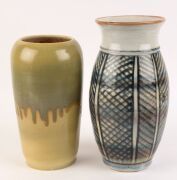 Australian studio pottery vases, bowls, statue, serving platter etc., 20th century (qty) - 6