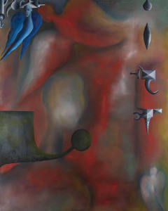ARTIST UNKNOWN, (Abstract), acrylic on canvas, 152 x 122cm.