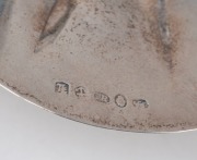 A Georgian sterling silver butter pot with Billy goat finial and original glass liner, made in Birmingham, circa 1834, 9cm high, 20cm wide, 342 grams silver weight - 2