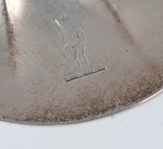 A Georgian sterling silver butter pot with Billy goat finial and original glass liner, made in Birmingham, circa 1834, 9cm high, 20cm wide, 342 grams silver weight - 4
