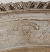 An antique Scottish sterling silver serving bowl, by William Cunningham of&nbsp; Edinburgh, circa 1801, 26cm wide, 544 grams - 2