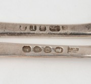 Two 18th century Georgian sterling silver marrow scoops, both London made, circa 1789 and 1792, 22cm and 21.5cm long, 64 grams total - 2