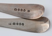 Two fine quality Georgian sterling silver basting spoons, early 19th century, ​​​​​​​30.5cm and 31cm long, 206 grams total - 3