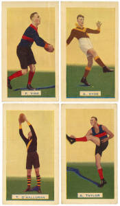 1934 Hoadleys "Victorian Footballers", complete set [50]. Poor/VG.