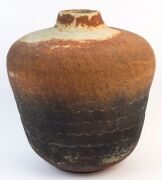 An Australian studio pottery vase, triangular monogram mark to base, ​​​​​​​34cm high - 5