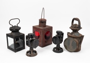 Five assorted antique lanterns, 19th/20th century, ​​​​​​​41cm high