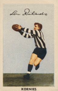 1951 Kornies "Footballers in Action" (Bar), complete set [64]. Mainly G/VG.