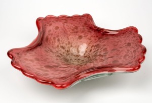 FRATELLI TOSO Murano glass console bowl, 38cm wide