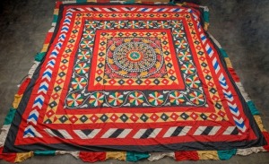 PIPILI vintage Indian textile canopy, 20th century, ​​​​​​​365 x 365cm.&nbsp;