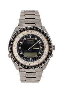 BREITLING&nbsp;"NAVITIMER&nbsp;2300" ex Iraqi Air Force wristwatch, serial No.# 80970 in stainless steel. PROVENANCE: The watch was obtained in Northern Iraq in 1992 by Mr. Colin Fuller, the program coordinator for Care Australia.