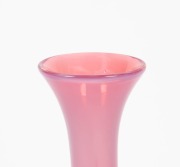 SEGUSO stunning and rare monumental pink opalescent Murano glass vase, circa 1950s, baring original red foil label, 70cm high. Note: An identical example can be seen in ARCHIMEDES SEGUSO'S private collection as well as being featured in Leslie Pina's book - 2