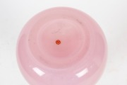 SEGUSO stunning and rare monumental pink opalescent Murano glass vase, circa 1950s, baring original red foil label, 70cm high. Note: An identical example can be seen in ARCHIMEDES SEGUSO'S private collection as well as being featured in Leslie Pina's book - 3