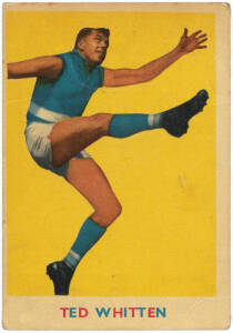 1963 Scanlens "Footballers" No.1 Ted Whitten (Footscray). G/VG.
