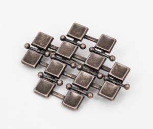 DAVID ANDERSEN vintage Norwegian silver brooch, mid 20th century, stamped "UNI DA NORWAY Sterling, 925", ​​​​​​​5.5cm wide, 20 grams.