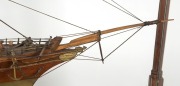 An antique Australian model steam powered sailing ship, housed in a period Australian cedar and glass display case, 19th century, ​​​​​​​57cm high, 105cm wide, 30cm deep - 5