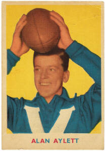 1963 Scanlens "Footballers" No.3 Alan Aylett (North Melbourne). Fair/G.