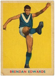 1963 Scanlens "Footballers" No.8 Brendan Edwards (Hawthorn). Fair/G.