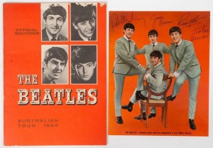 The Beatles Australian Tour 1964 34-page Official Souvenir Programme, together with Mobil promotional signed card photo. (2 items)