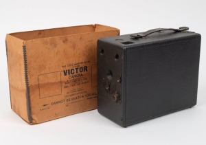 VICTOR 3 x 4" plate box-type camera, c. 1902, with maker's box.