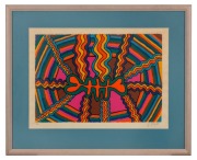 JIMMY KURTNU PIKE (1940-2002), untitled abstract, screenprint signed and editioned in the lower corners, 51 x 71cm, 77 x 96cm overall