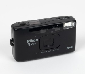 NIPPON KOGAKU: AF600 Panorama compact camera [#5078679], c. 1993, with 28mm f3.5 macro lens.