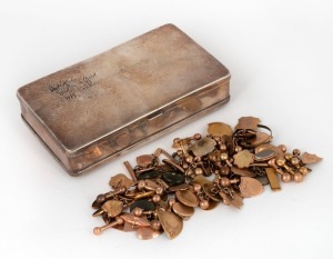 An accumulation of antique cufflinks, studs etc, 9ct and 15ct gold, plus silver and gold plate, 19th/20th century, 54+ grams of gold