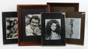 FILMSTARS: A range of signed photographs including Jane Fonda, Brooke Shields, Tom Sellick, Marjorie Lord and others. All individually framed and glazed, (6).