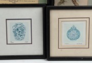 Twelve assorted framed prints and artworks, ​​​​​​​the largest 41 x 34cm overall - 4