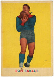 1963 Scanlens "Footballers" No.16 Ron Barassi (Melbourne). Fair/G.