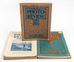 Eleven issues of The Australasian Photo-Review, 'A Journal for Camera Workers Edited by Walter Burke F.R.P.S.', with publication dates spanning October 1919 to January 1922. (11 items)