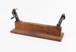 REX: Tru-Run film reel rewinder, c. 1950s, length 56cm.