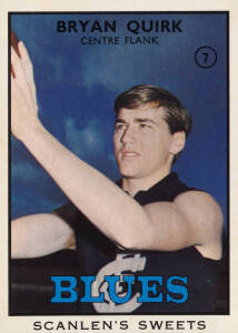 1968 Scanlens "Footballers", Series B (scarcer - puzzle of team logos on reverse), complete set [40]. Poor/G.