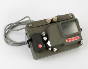 CINEKON: 8mm film editor with Australian power plug, c. 1960s.