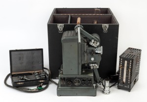 BOLEX-PAILLARD: G3 projector, c. 1950s, in matching felt-lined case with additional lens and various other elements.