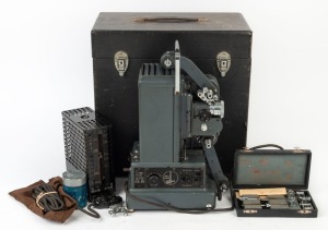 BOLEX-PAILLARD: G816 projector, c. 1950s, in matching felt-lined case with additional lens and various other elements.