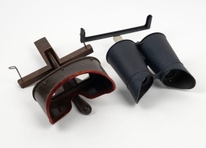 KEYSTONE VIEW COMPANY: Two handheld stereoscopes - one c. 1890s model, and one c. 1920s telebinocular model. (2 items)