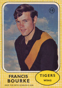 1970 Scanlens "Footballers", complete set [66]. Poor/VG.
