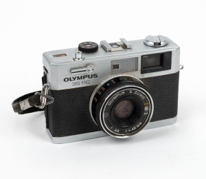 OLYMPUS: Olympus 35 RC rangefinder camera [#451032], c. 1970, with E. Zuiko 42mm f2.8 lens.