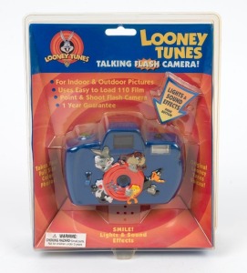 LOONEY TUNES: Talking Flash Camera, c. 1999, still sealed in retail packaging.