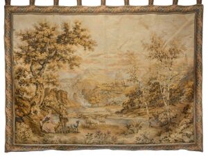 A vintage tapestry wall hanging in the 18th century manner, 20th century, 165 x 210cm
