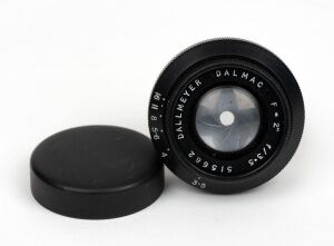 DALLMEYER: Rigid-mount Dalmac 2" f3.5 lens [#515682], with lens cap