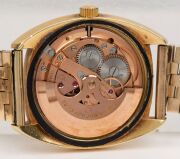 OMEGA "CONSTELLATION" gent's automatic wristwatch in yellow gold case with yellow gold bracelet band, 3.6cm wide including crown, 94 grams total including movement - 5