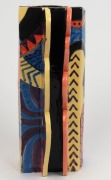 BARBARA SWARBRICK&nbsp;art pottery vase with hand-painted face decoration. incised "Barbara Swarbrick, 1987" with monogram stamp, 26cm high - 5