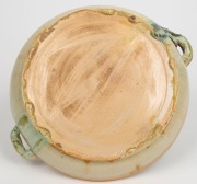 REMUED rare green and orange glazed pottery bowl with applied blue koala and branch handles, incised "Remued, 24S", 9cm high, 26cm wide&nbsp; - 4