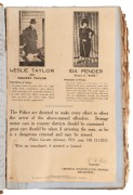[POLICE & CRIME - SQUIZZY TAYLOR] General Orders Book, Victorian Police Headquarters, Melbourne 1867-1872. Folio (32 x 21cm), quarter morocco over cloth boards (very worn). Approximately 100 pages in manuscript, most of the orders signed by Superintendent